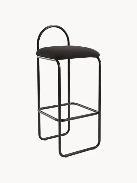 Barová židle Angui, Černá, Š 37 cm, V 93 cm