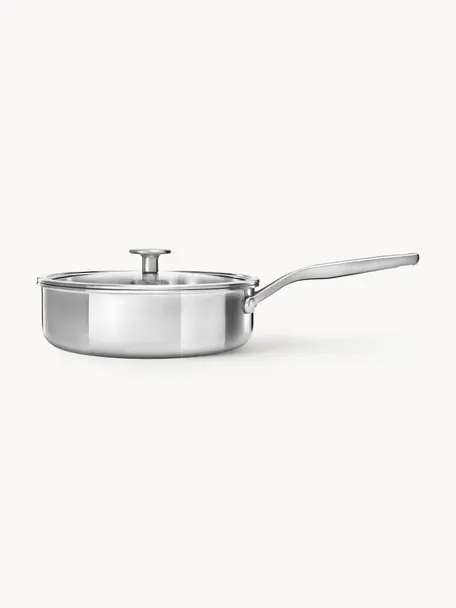 Rondel ze szklaną pokrywką KitchenAid, Odcienie srebrnego, Ø 24 cm