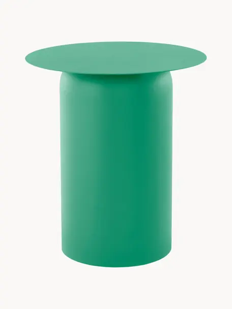 Runder Beistelltisch Zele, Eisen, pulverbeschichtet, Grün, Ø 46 x H 51 cm