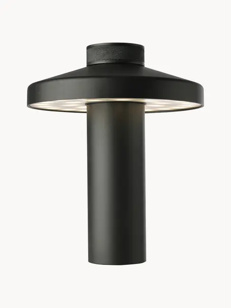 Lampe de chevet LED à intensité variable Turn, Noir, mat, Ø 18 x haut. 22 cm