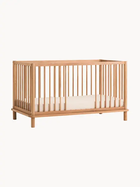 Cuna cama infantil extensible de madera de roble Latitude, 70 x 140 cm, Madera de roble, Madera de roble, An 70 x L 140 cm