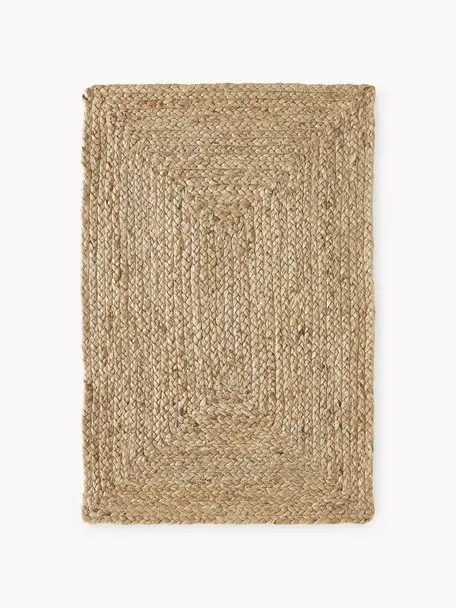 Handgefertigter Jute-Teppich Sharmila, 100 % Jute, Braun, B 60 x L 90 cm (Größe XXS)