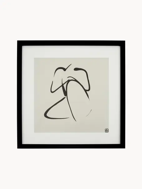 Ingelijste digitale print Akt Lady III, Lijst: kunststof, Akt Lady III, B 40 x H 40 cm