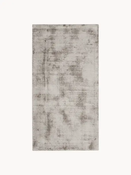 Handgewebter Viskoseteppich Jane, Flor: 100 % Viskose, Greige, B 200 x L 300 cm (Größe L)