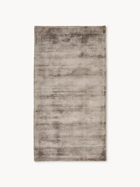 Ručne tkaný koberec z viskózy Jane, Sivobéžová, Š 80 x D 150 cm (veľkosť XS)