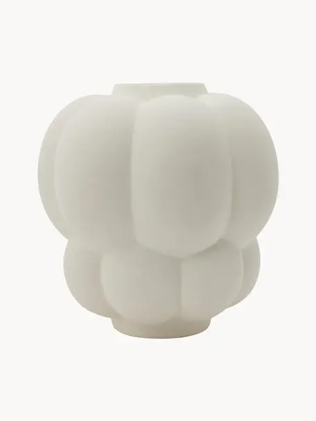 Keramik-Vase UVA, H 28 cm, Keramik, Off White, Ø 26 x H 28 cm