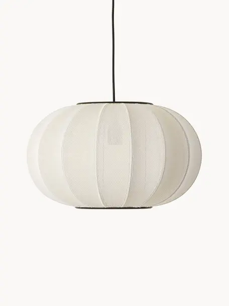 Lampa wisząca Knit-Wit, Złamana biel, Ø 45 x 26 cm