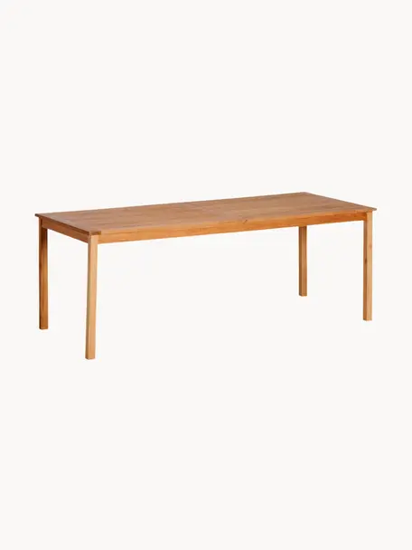 Table de jardin en teck Oxford, 210 x 90 cm, Bois de teck, Teck, larg. 210 x prof. 90 cm