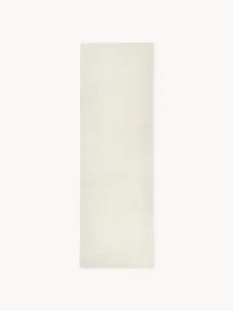 Ručně všívaný vlněný běhoun Jadie, Krémově bílá, Š 80 cm, D 250 cm