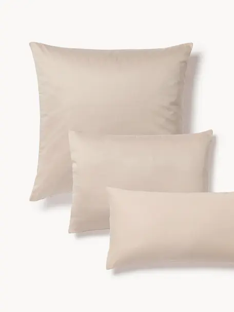 Katoensatijnen kussenhoes Comfort, Weeftechniek: satijn Draaddichtheid 250, Beige, B 60 x L 70 cm