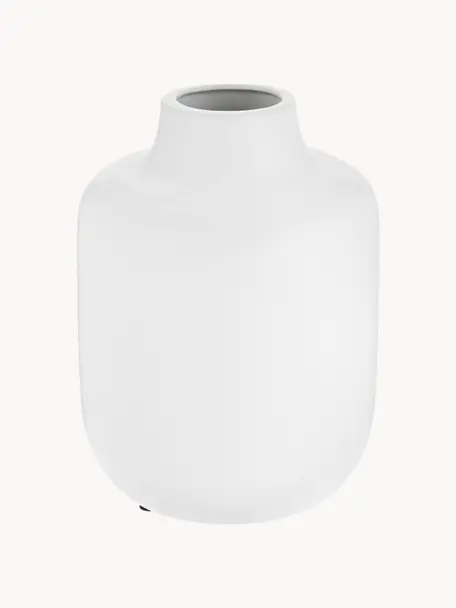 Porzellan-Vase Belle, H 20 cm, Porzellan, Weiß, Ø 17 x H 20 cm