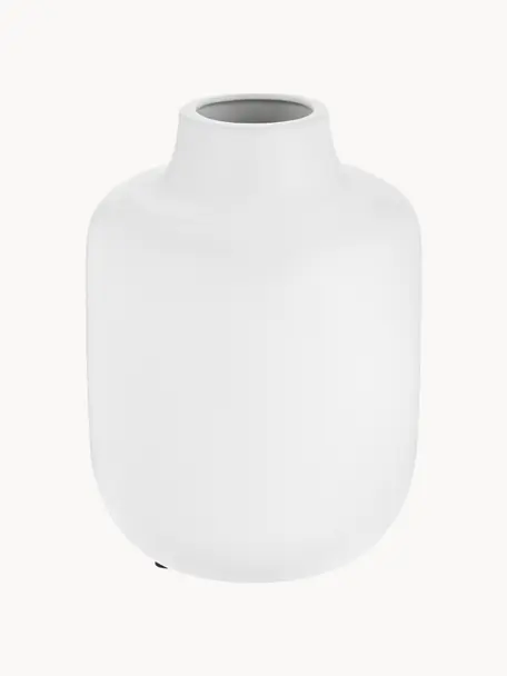 Porzellan-Vase Belle, H 20 cm, Porzellan, Weiss, Ø 17 x H 20 cm