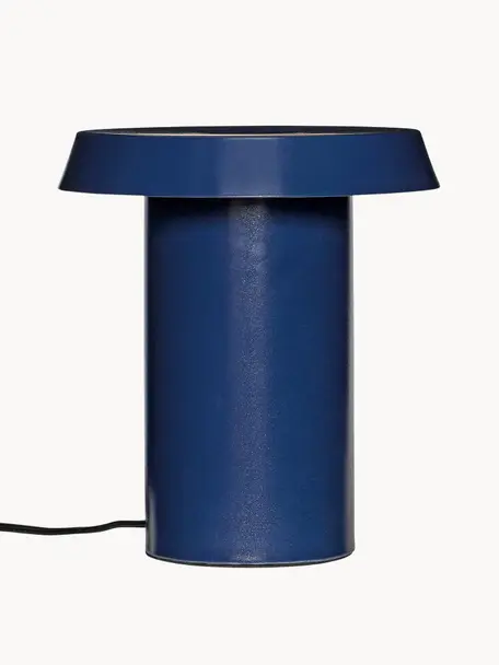 Petite lampe à poser LED Keen, Bleu foncé, Ø 20 x haut. 22 cm