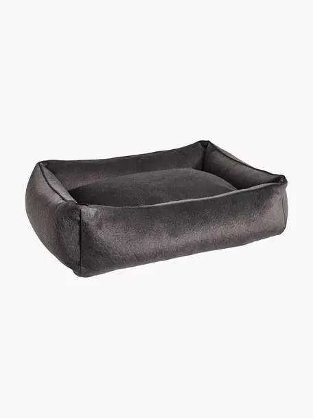 Samt-Hundebett Classic, in verschiedenen Grössen, Bezug: Samt (100 % Polyester), Samt Anthrazit, B 68 x T 55 cm