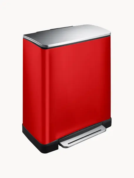 Odpadkový koš Recycle E-Cube, 28 l + 18 l, Červená, Š 50 cm, V 65 cm, 28 l + 18 l