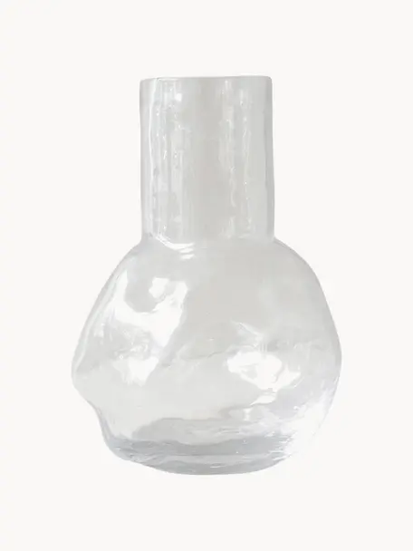 Glazen vaas Bunch, H 20 cm, Glas, Transparant, Ø 13 x H 20 cm