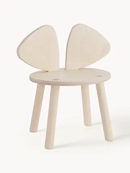 Chaise en bois pour enfant Mouse, Bois de bouleau

Ce produit est fabriqué à partir de bois certifié FSC® issu d'une exploitation durable, Bois de bouleau, larg. 43 x prof. 28 cm