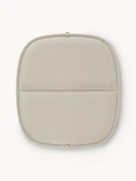 Cojín de asiento para exterior Hiray, Tapizado: 50% poliacrílico, 45% pol, Beige claro, An 43 x L 47 cm