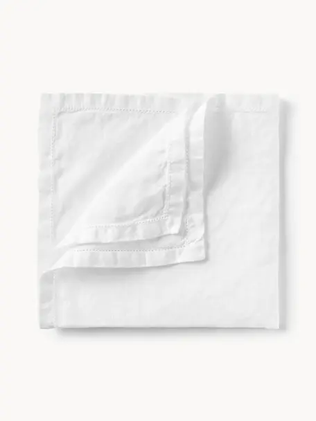 Serviettes en lin avec ourlet ajouré Larissa, 4 pièces, 100 % lin, certifié European Flax

Le lin est une fibre naturelle qui se caractérise par ses propriétés respirantes, sa résistance et son toucher doux

Le matériau est certifié STANDARD 100 OEKO-TEX®, 4854CIT, CITEVE, Blanc, larg. 45 x long. 45 cm