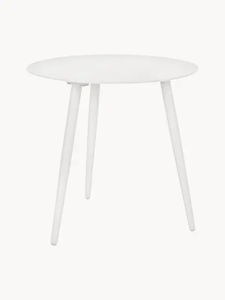 Tavolino rotondo da giardino Ridley, Bianco, Ø 50 x Alt. 48 cm