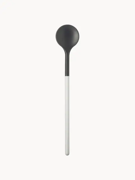Cucchiaio rotondo Optima, Nylon, Grigio scuro, bianco, Larg. 6 x Lung. 30 cm