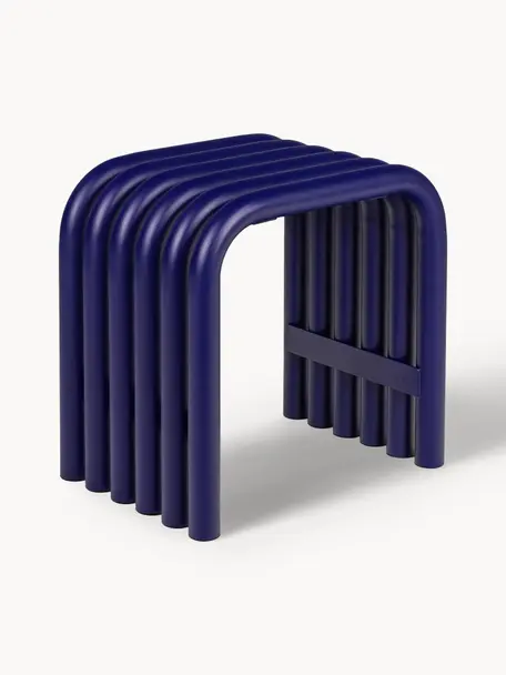 Hocker Nokk, Stahl, pulverbeschichtet, Royalblau, B 43 x H 43 cm