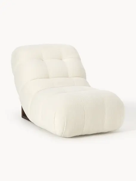 Sillón de borreguillo Stanley, Tapizado: 100% poliéster Alta resis, Estructura: madera de fresno maciza, , Borreguillo Off White, An 74 x Al 122 cm