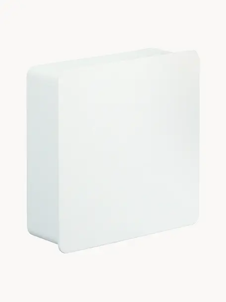Magnetyczne pudełko na klucze Rin, Stal malowana proszkowo, Biały, S 16 x W 16 cm