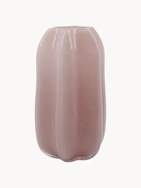 Vaso in vetro soffiato Romantic, alt. 22 cm, Vetro, Rosa chiaro, Larg. 13 x Alt. 22 cm