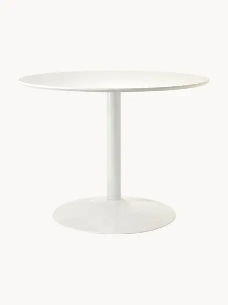 Okrúhly stôl Menorca, Ø 100 cm, Biela, Ø 100 cm