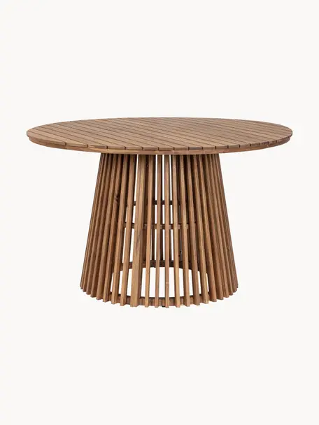 Table de jardin ronde en bois d'acacia Rodano, Ø 120 cm, Bois d'acacia, Acacia, Ø 120 x haut. 74 cm