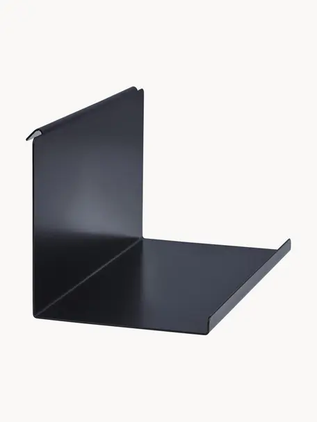 Oceľová polica Flex, Potiahnutá oceľ, Čierna, Š 32 x V 13 cm