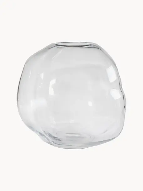 Sklenená váza Pebble, Ø 28 cm, Sklo, Priehľadná, Ø 28 x V 28 cm