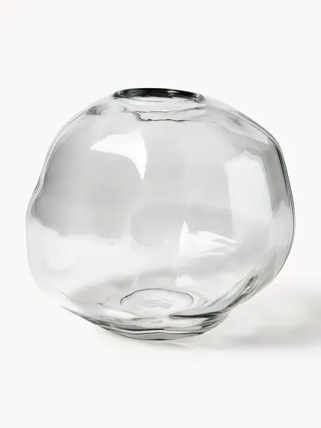 Glas-Vase Pebble, Ø 28 cm, Glas, Transparent, Ø 28 x H 28 cm