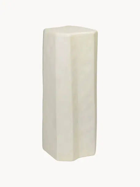 Beton-Dekosäule Staffa, Beton, glasfaserverstärkt, Off White, matt, B 31 x H 80 cm