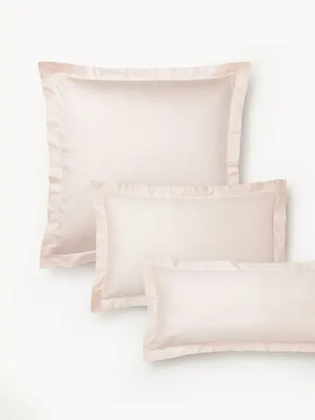 Funda de almohada de satén Premium, Rosa claro, An 45 x L 110 cm