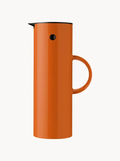 Isolierkanne EM77, 1 L, ABS-Kunststoff mit Glaseinsatz, Orange, glänzend, 1 L