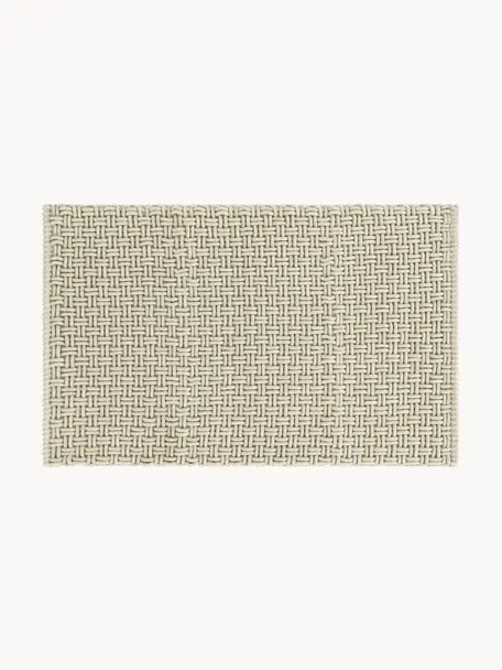 Weicher Badvorleger Panama mit Struktur, 60 % Polyester, 40 % Baumwolle, Beige, B 50 x L 80 cm