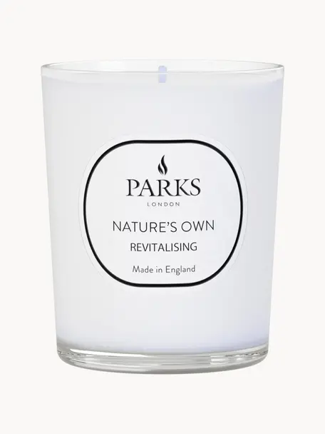 Świeca zapachowa Revitalising Spa (mięta, cytrusy & tymianek), Transparentny, biały, Ø 8 x W 9 cm