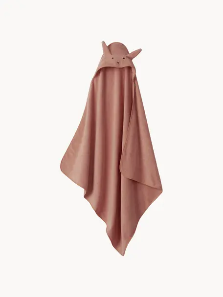 Babyhandtuch Conejo aus Baumwollfrottee, Nougat, B 100 x L 100 cm