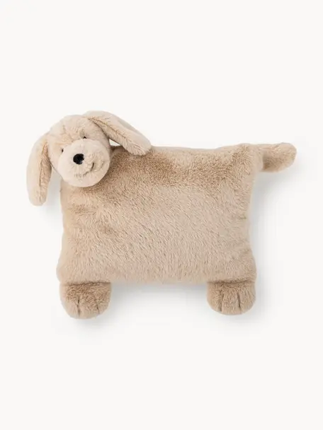 Coussin peluche Felix, Beige clair, larg. 37 x long. 45 cm