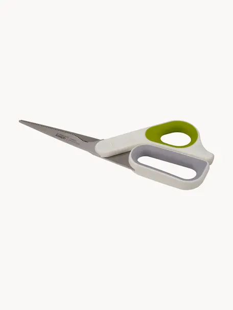 Forbici da cucina PowerGrip, Verde, grigio chiaro, bianco latte, Larg. 9 x Lung. 22 cm