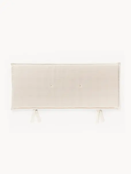 Jednofarebná poduška na lavicu Ortun, Svetlobéžová, Š 48 x D 120 cm