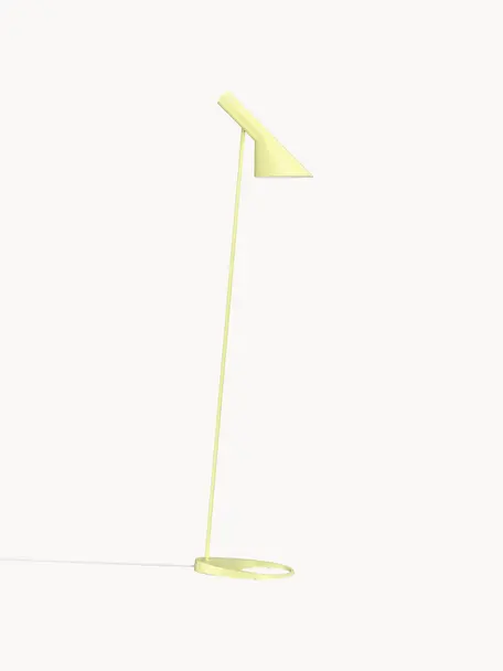 Kleine leeslamp AJ, Lamp: gecoat staal, Lichtgeel, H 130 cm