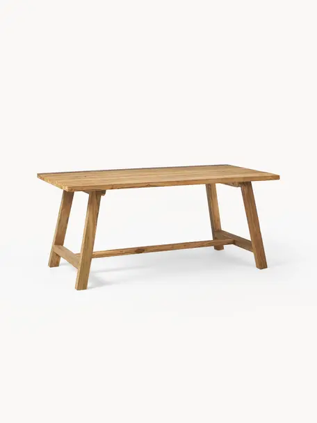 Table en bois de teck Lawas, tailles variées, Bois de teck recyclé, finition naturelle, Bois de teck, larg. 180 x prof. 90 cm