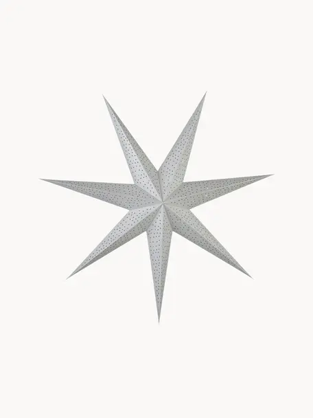 Papírová hvězda Icilinia, Papír, Stříbrná, Š 80 cm, V 80 cm