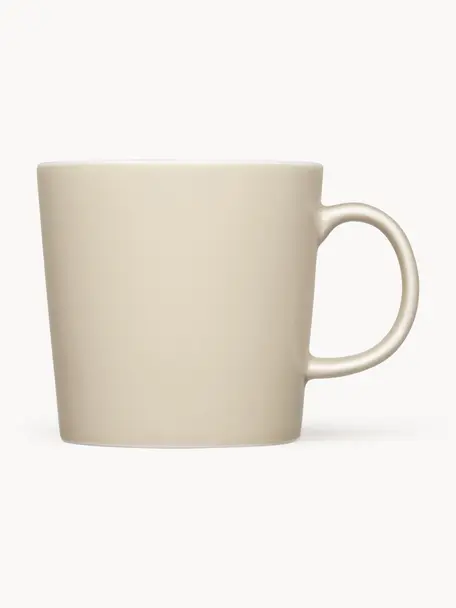 Porzellan-Tasse Teema, Vitro-Porzellan, Hellbeige, Ø 8 x H 8 cm, 300 ml