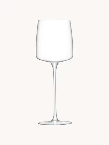 Bicchiere da vino bianco Metropolitan 4 pz, Vetro, Trasparente, Ø 8 x Alt. 22 cm, 350 ml