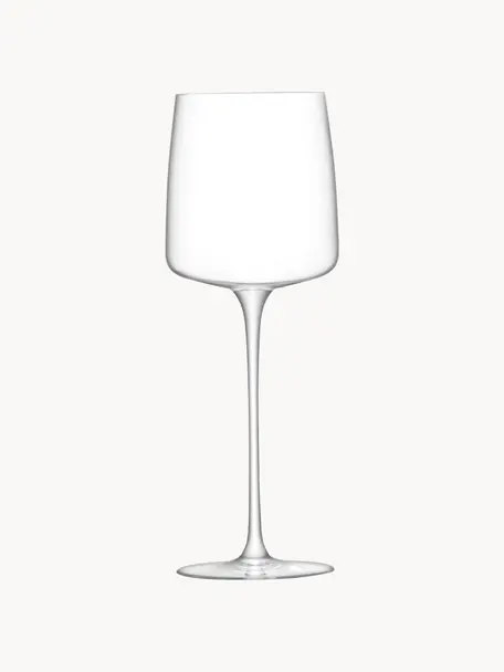 Copas de vino blanco Metropolitan, 4 uds., Vidrio, Transparente, Ø 8 x Al 22 cm, 350 ml