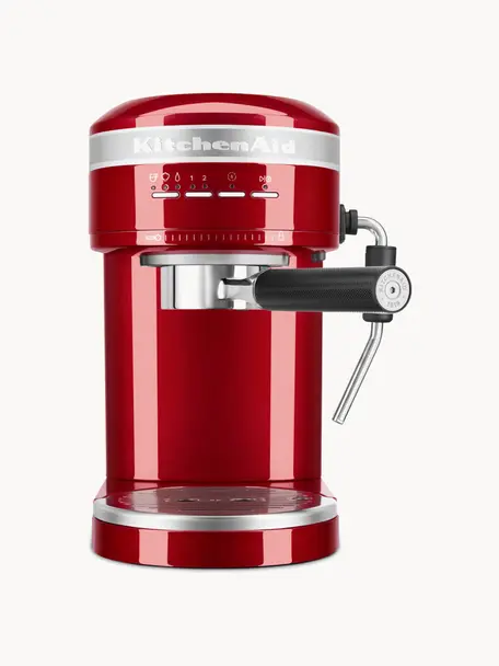 Espressomaschine Artisan, Gehäuse: Edelstahl, Rot, glänzend, B 34 x H 29 cm
